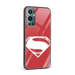 Superman Printed Glass Back Phone Case - Image 2