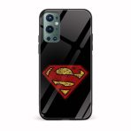 Superman Printed Glass Back Phone Case