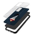 Superman Printed Glass Back Phone Case - Image 3