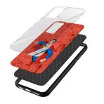 Superman Printed Glass Back Phone Case - Image 3