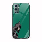 Batman with Beard Printed Glass Back Phone Case