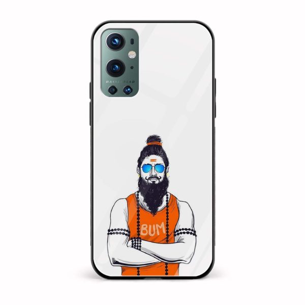 Moustache and Beard Printed Glass Back Phone Case