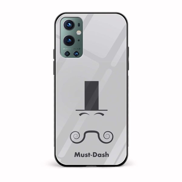 Moustache and Beard Printed Glass Back Phone Case