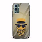 Moustache and Beard Printed Glass Back Phone Case