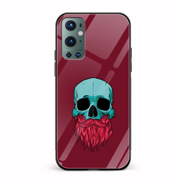 Moustache and Beard Printed Glass Back Phone Case
