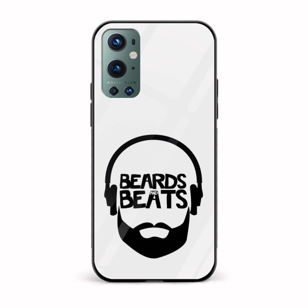Moustache and Beard Printed Glass Back Phone Case