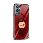 Moustache and Beard Printed Glass Back Phone Case - Image 2