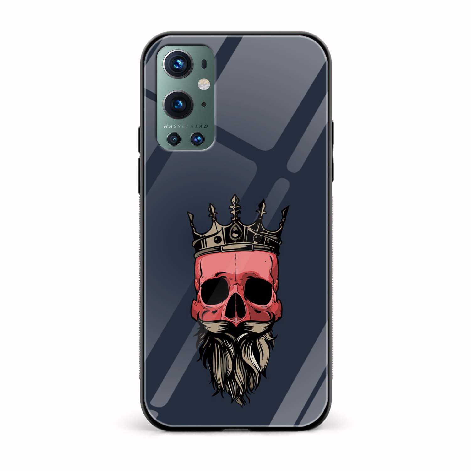 Moustache and Beard Printed Glass Back Phone Case Moustache and Beard Printed Glass Back Phone Case - Image 1