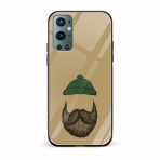 Moustache and Beard Printed Glass Back Phone Case