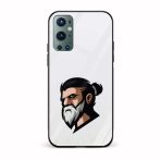 Moustache and Beard Printed Glass Back Phone Case
