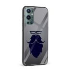 Moustache and Beard Printed Glass Back Phone Case - Image 2
