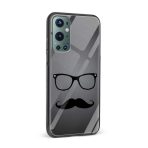 Moustache and Beard Printed Glass Back Phone Case - Image 2