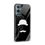 Moustache and Beard Printed Glass Back Phone Case - Image 2