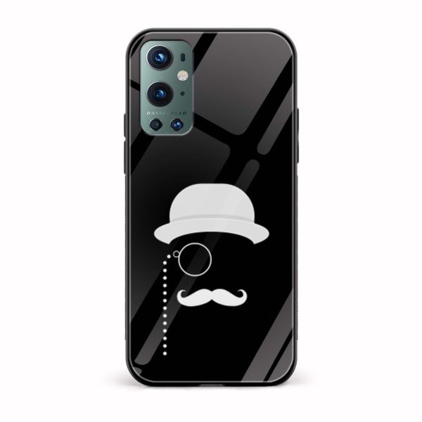 Moustache and Beard Printed Glass Back Phone Case