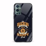 Typography - Beer Printed Glass Back Phone Case