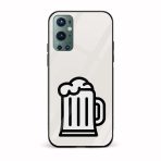 Beer Printed Glass Back Phone Case