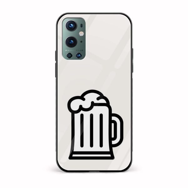 Beer Printed Glass Back Phone Case