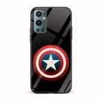 Captain America - Shield Printed Glass Back Phone Case
