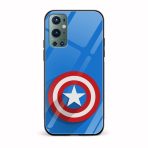 Captain America - Shield Printed Glass Back Phone Case