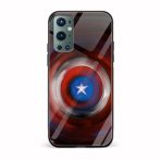 Captain America - Shield Printed Glass Back Phone Case