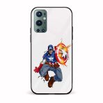 Captain America Printed Glass Back Phone Case