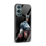 Captain America Printed Glass Back Phone Case - Image 2