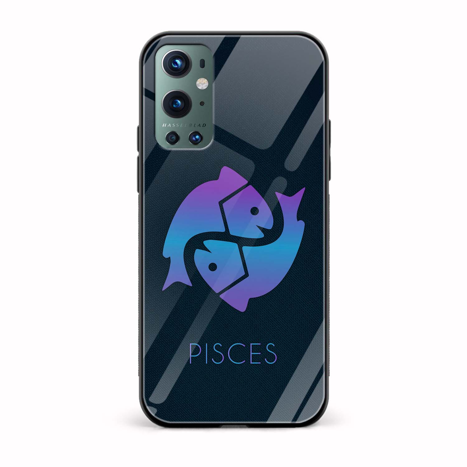 Zodiac Sign-PISCES Printed Glass Back Phone Case Zodiac Sign-PISCES Printed Glass Back Phone Case - Image 1