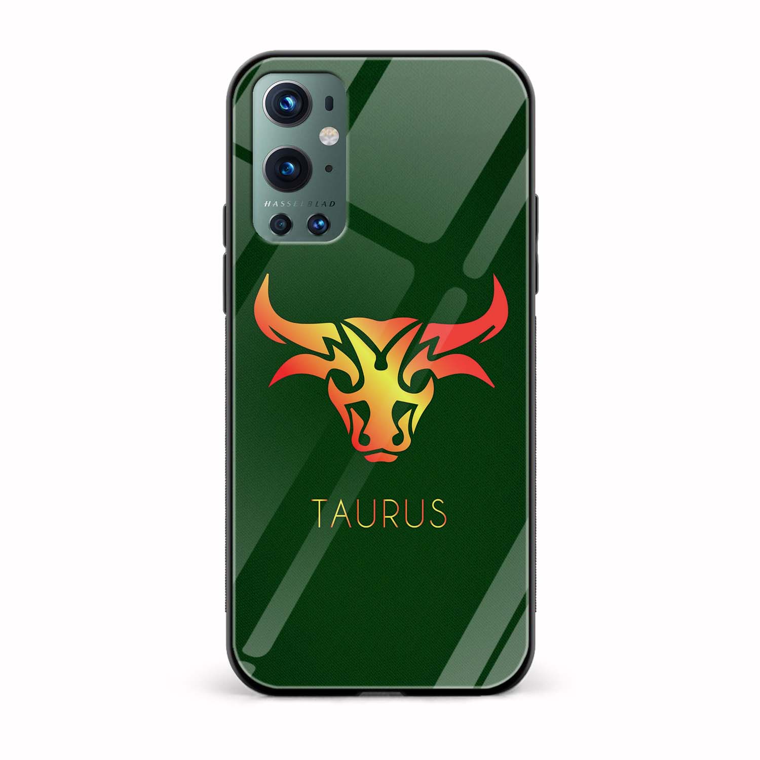 Zodiac Sign-TAURUS Printed Glass Back Phone Case Zodiac Sign-TAURUS Printed Glass Back Phone Case - Image 1
