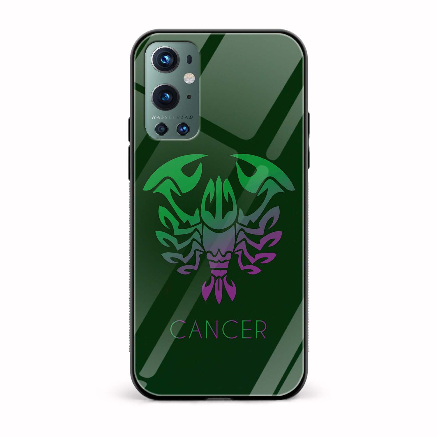 Zodiac Sign-CANCER Printed Glass Back Phone Case Zodiac Sign-CANCER Printed Glass Back Phone Case - Image 1