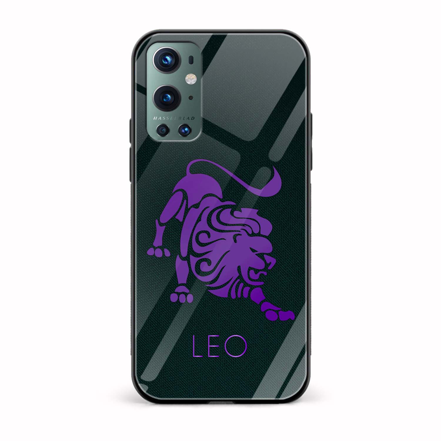Zodiac Sign-LEO Printed Glass Back Phone Case Zodiac Sign-LEO Printed Glass Back Phone Case - Image 1