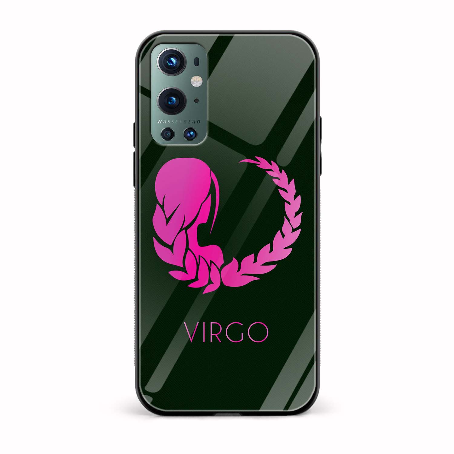 Zodiac Sign-VIRGO Printed Glass Back Phone Case Zodiac Sign-VIRGO Printed Glass Back Phone Case - Image 1