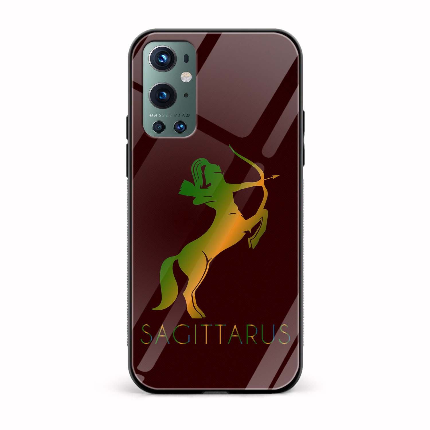 Zodiac Sign-SAGITTARUS Printed Glass Back Phone Case Zodiac Sign-SAGITTARUS Printed Glass Back Phone Case - Image 1