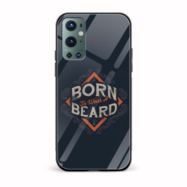 Born To Wear A Beard Printed Glass Back Phone Case