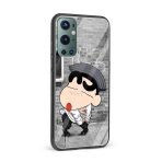 Shinchan Printed Glass Back Phone Case - Image 2