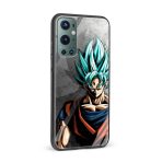 Goku Super Saiyan Blue Printed Glass Back Phone Case - Image 2