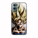 Goku Super Saiyan  Printed Glass Back Phone Case