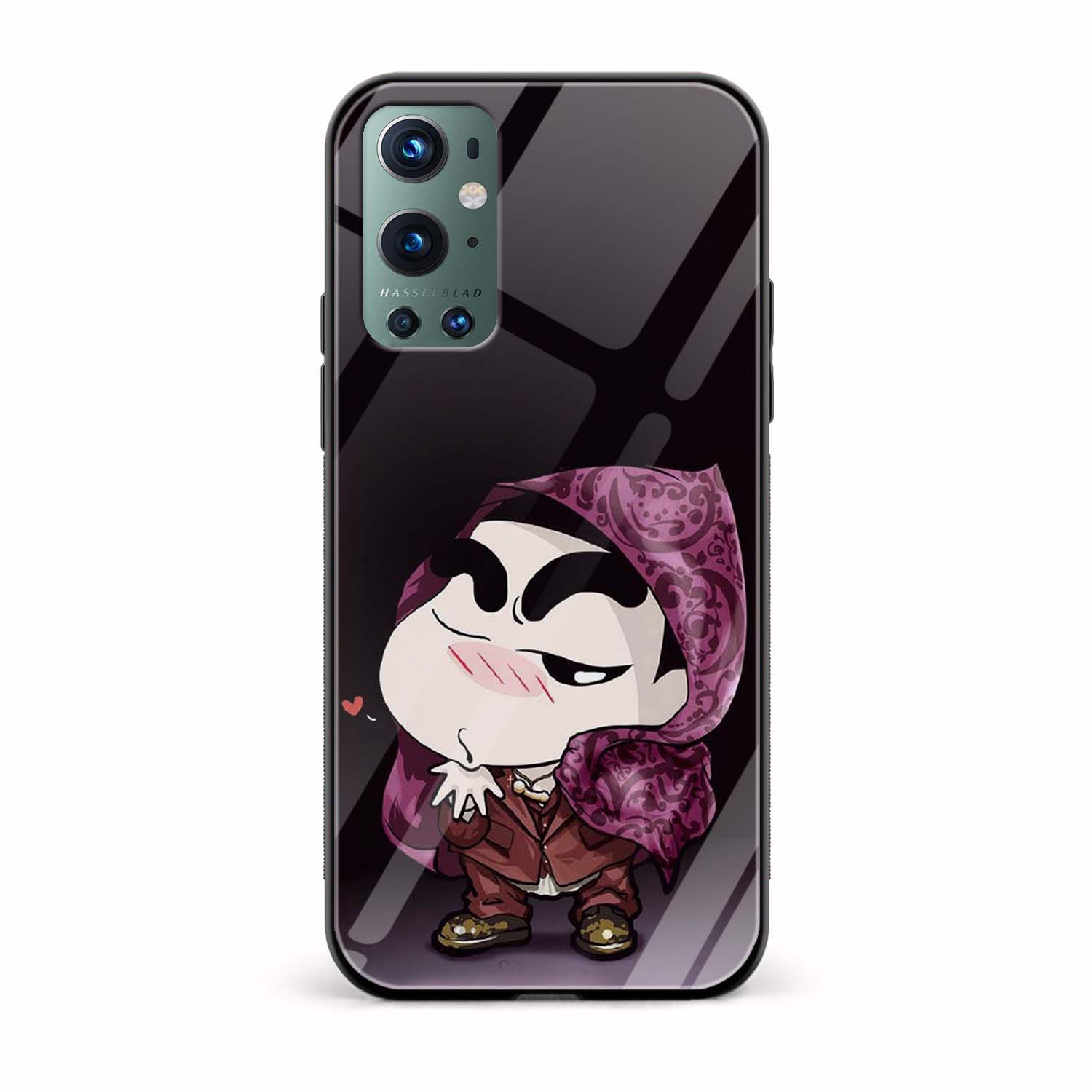 Shinchan Printed Glass Back Phone Case Shinchan Printed Glass Back Phone Case - Image 1