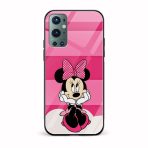 Minnie Mouse Printed Glass Back Phone Case
