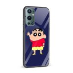 Shinchan Printed Glass Back Phone Case - Image 2