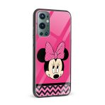 Minnie Mouse Printed Glass Back Phone Case - Image 2