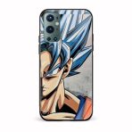 Goku Super Saiyan Blue Printed Glass Back Phone Case