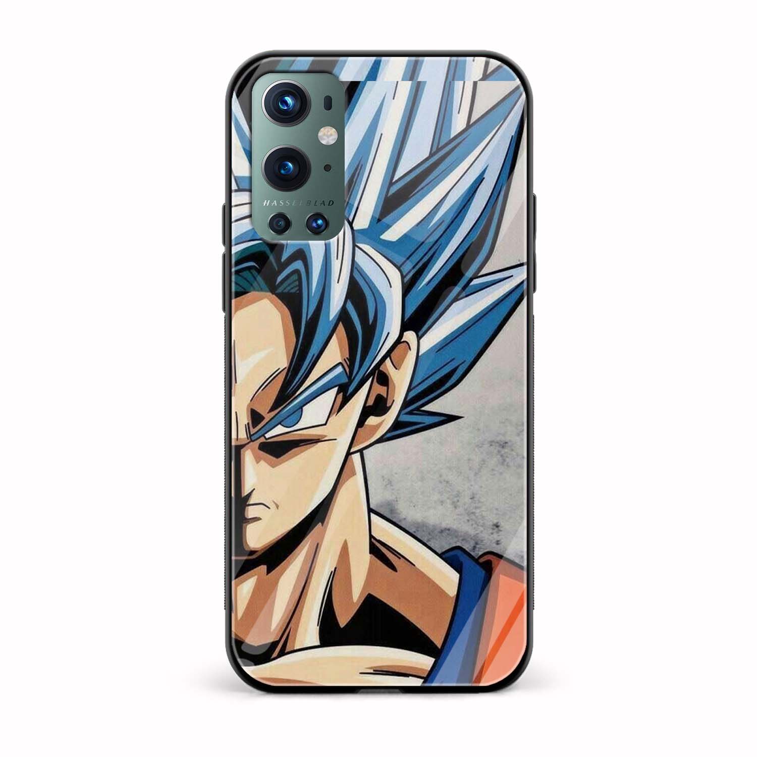 Goku Super Saiyan Blue Printed Glass Back Phone Case Goku Super Saiyan Blue Printed Glass Back Phone Case - Image 1