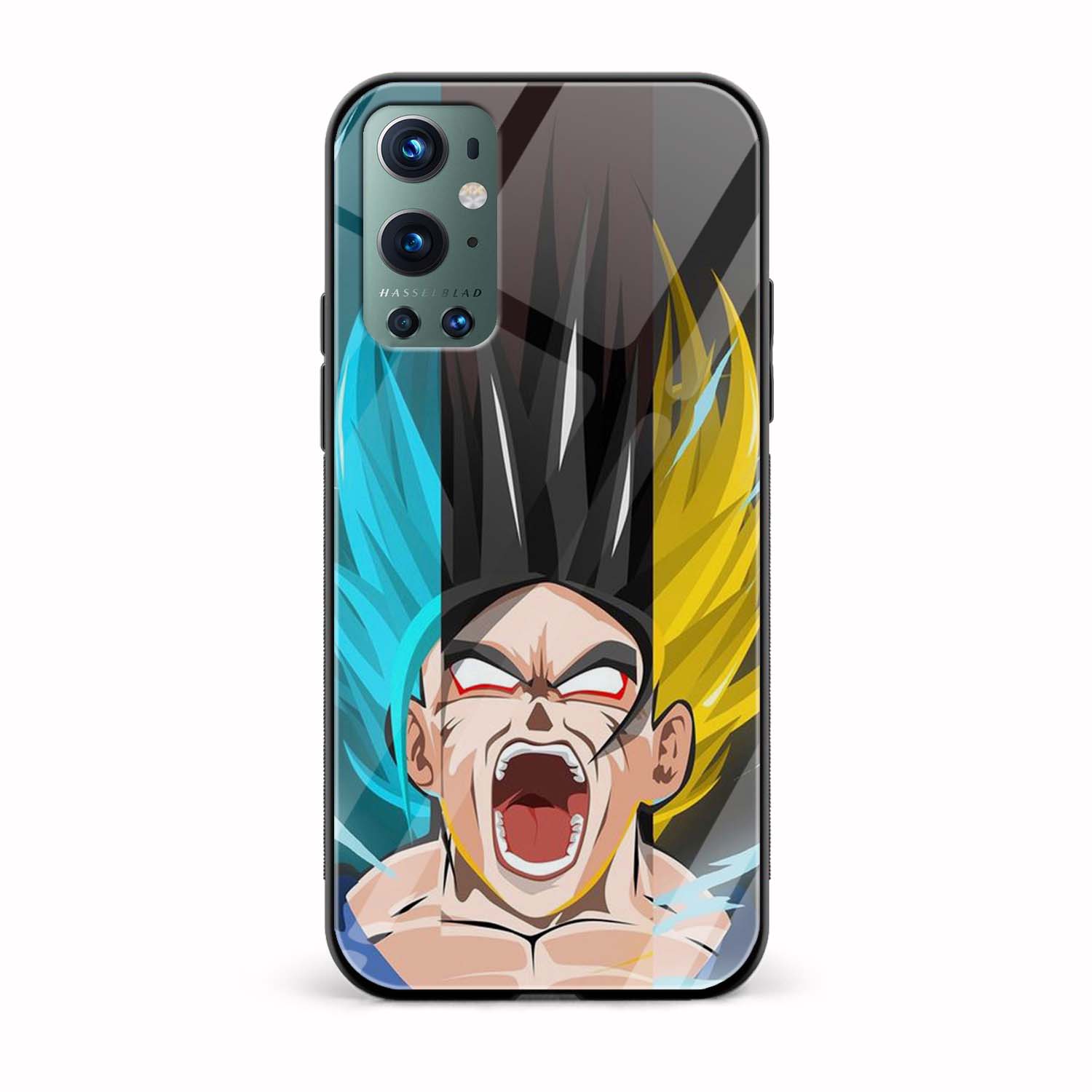 Goku All In One Printed Glass Back Phone Case Goku All In One Printed Glass Back Phone Case - Image 1