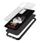 Shinchan Printed Glass Back Phone Case - Image 3