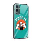 Popeye Printed Glass Back Phone Case - Image 2