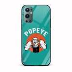 Popeye Printed Glass Back Phone Case
