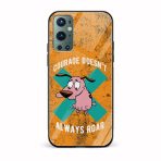 Courage Doesn't Always Roar Printed Glass Back Phone Case