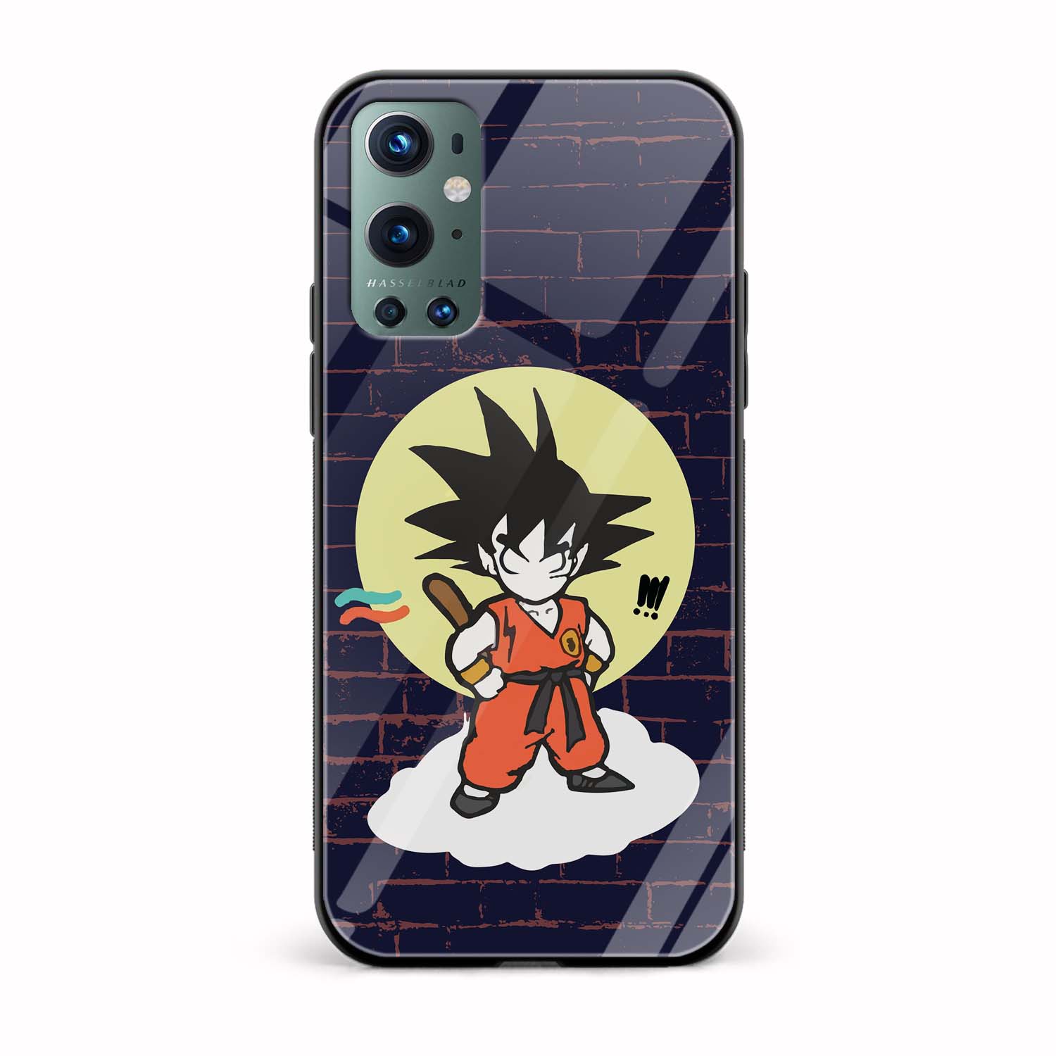Son Goku Printed Glass Back Phone Case Son Goku Printed Glass Back Phone Case - Image 1