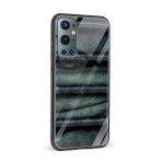 Denim  Printed Glass Back Phone Case - Image 2