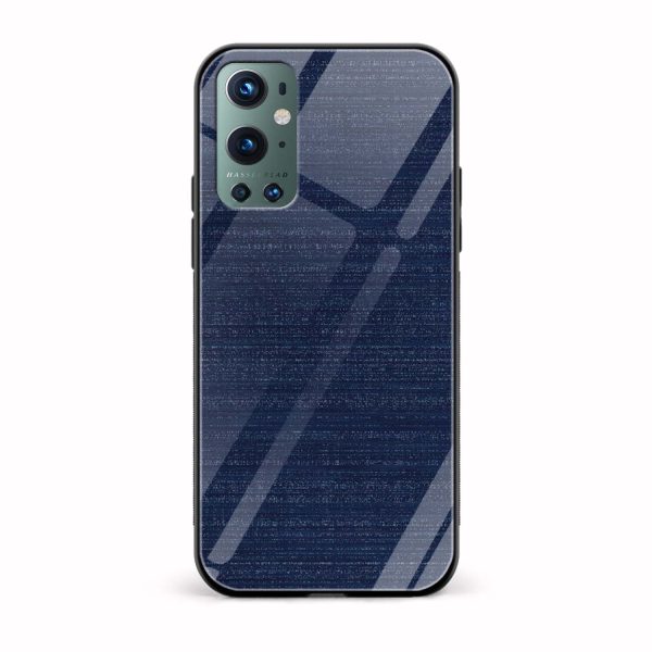 Denim  Printed Glass Back Phone Case